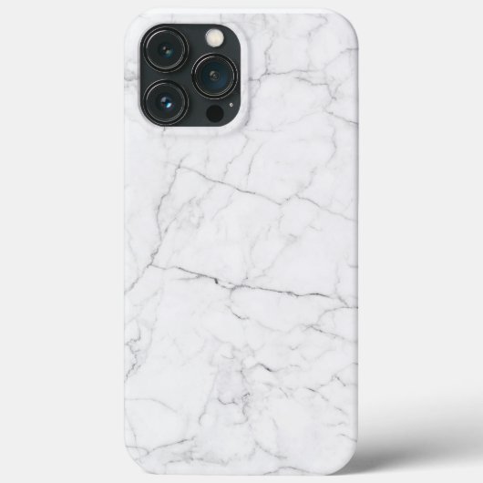 Elegant wit marmer Case-Mate iPhone case (Achterkant)