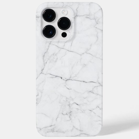 Elegant wit marmer Case-Mate iPhone case (Achterkant)