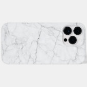 Elegant wit marmer Case-Mate iPhone case (Achterkant (horizontaal))