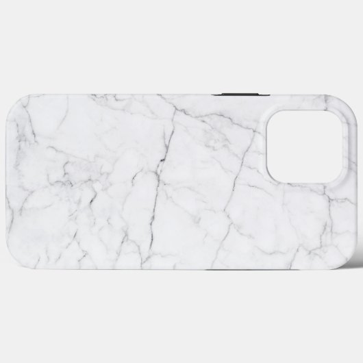 Elegant wit marmer Case-Mate iPhone case (Achterkant (horizontaal))