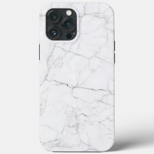 Elegant wit marmer Case-Mate iPhone case (Achterkant)
