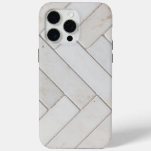 Elegant wit marmer iPhone 15 pro max hoesje