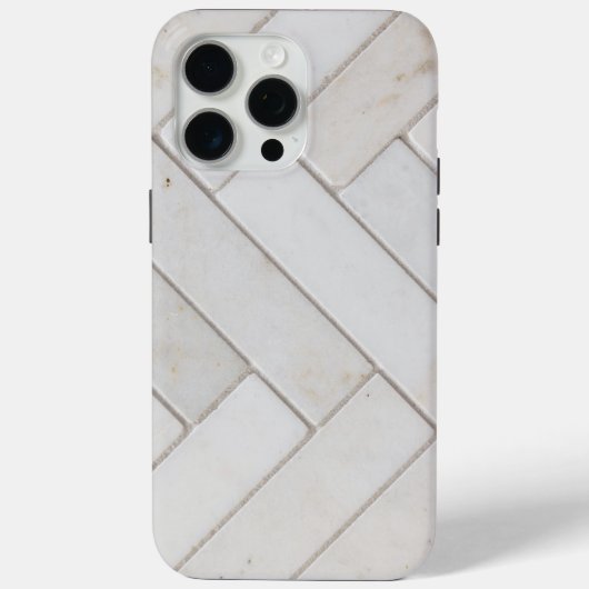 Elegant wit marmer Case-Mate iPhone case (Achterkant)