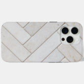 Elegant wit marmer Case-Mate iPhone case (Achterkant (horizontaal))