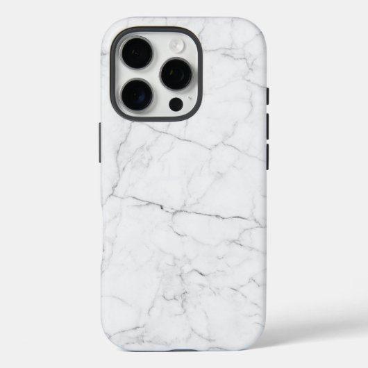 Elegant wit marmer Case-Mate iPhone case (Achterkant)