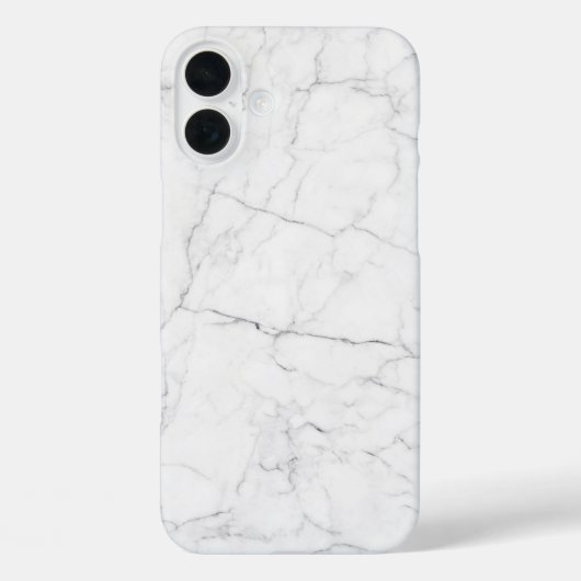 Elegant wit marmer Case-Mate iPhone case (Achterkant)
