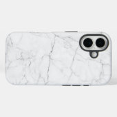 Elegant wit marmer Case-Mate iPhone case (Achterkant (horizontaal))
