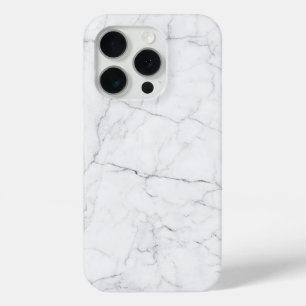 Elegant wit marmer iPhone 15 pro case