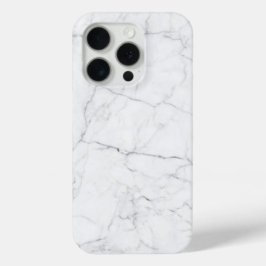 Elegant wit marmer Case-Mate iPhone case (Achterkant)