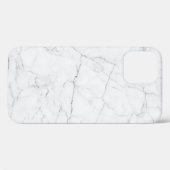 Elegant wit marmer Case-Mate iPhone case (Achterkant (horizontaal))