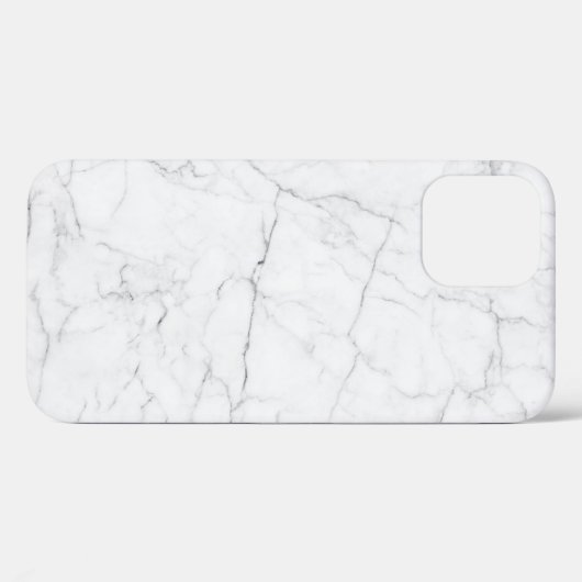 Elegant wit marmer Case-Mate iPhone case (Achterkant (horizontaal))