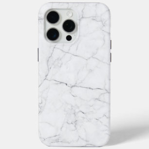 Elegant wit marmer iPhone 15 pro max hoesje