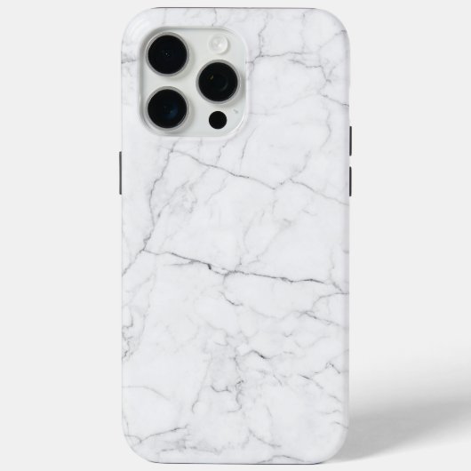 Elegant wit marmer Case-Mate iPhone case (Achterkant)