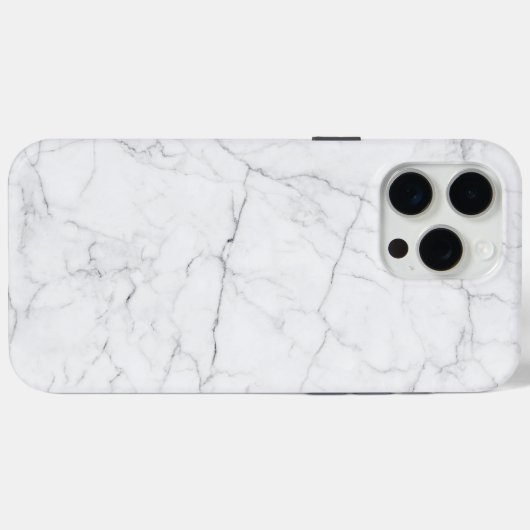 Elegant wit marmer  Case-Mate iPhone case (Achterkant (horizontaal))