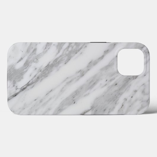 Elegant wit marmer Case-Mate iPhone case (Achterkant (horizontaal))