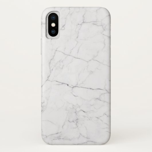 Elegant wit marmer Case-Mate iPhone case (Achterkant)