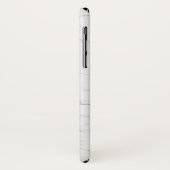 Elegant wit marmer Case-Mate iPhone case (Achterkant/links)