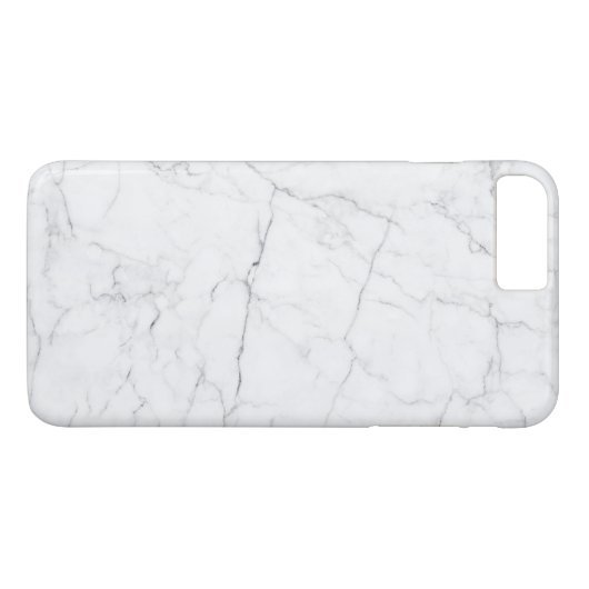 Elegant wit marmer Case-Mate iPhone case (Achterkant (Horizontaal))