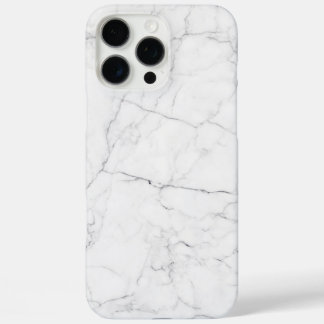 Elegant wit marmer iPhone 16 pro max hoesje