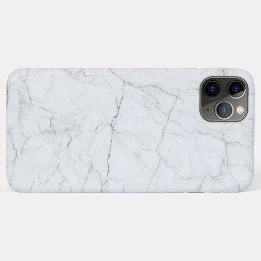 Elegant wit marmer Case-Mate iPhone case (Achterkant (horizontaal))