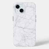 Elegant wit marmer Case-Mate iPhone case (Achterkant)