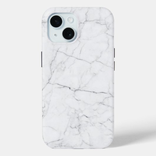 Elegant wit marmer  Case-Mate iPhone case (Achterkant)