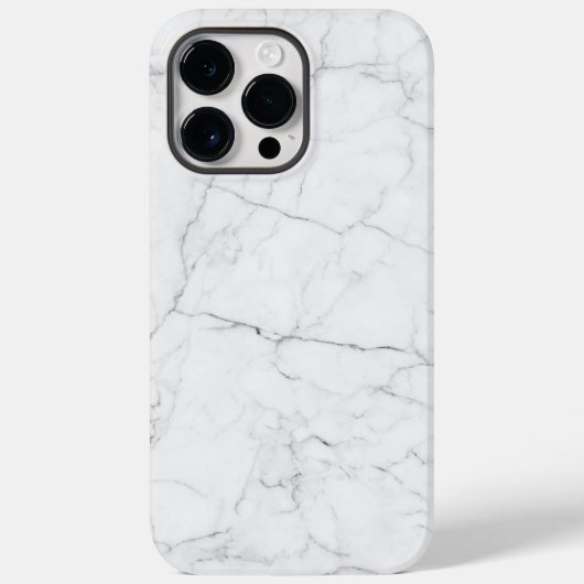 Elegant wit marmer Case-Mate iPhone case (Achterkant)
