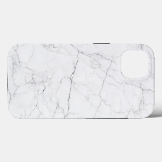 Elegant wit marmer Case-Mate iPhone case (Achterkant (horizontaal))