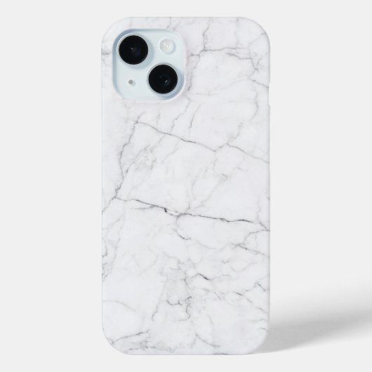 Elegant wit marmer Case-Mate iPhone case (Achterkant)