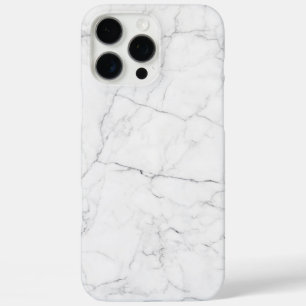 Elegant wit marmer iPhone 16 pro max hoesje