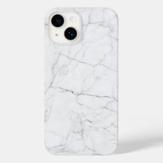 Elegant wit marmer Case-Mate iPhone 14 hoesje