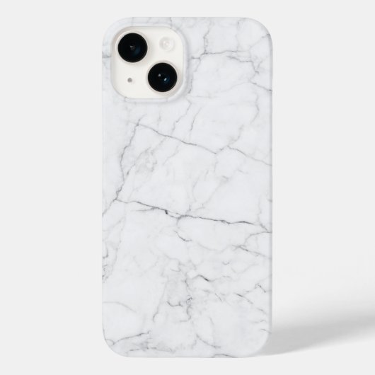 Elegant wit marmer Case-Mate iPhone case (Achterkant)