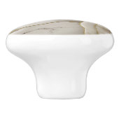 Elegant wit marmer goud ader keramische knop (Zijkant)