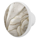Elegant wit marmer goud ader keramische knop (Rechts)