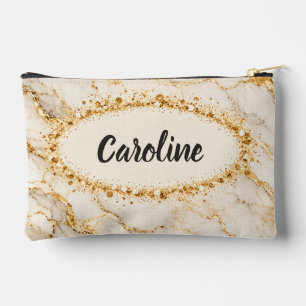 Elegant wit marmer goud etui