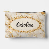 Elegant wit marmer goud etui (Voorkant)