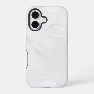Elegant wit marmer iPhone 16 hoesje