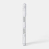 Elegant wit marmer iPhone 16 hoesje (Rechterkant)