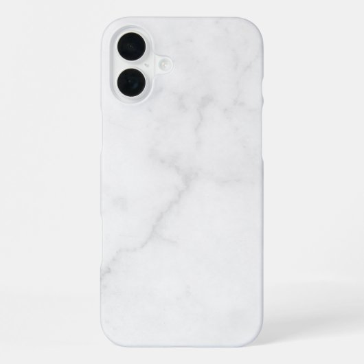 Elegant wit marmer iPhone hoesje (Achterkant)