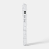 Elegant wit marmer iPhone hoesje (Linkerkant)