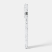 Elegant wit marmer iPhone hoesje (Linkerkant)
