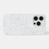 Elegant wit marmer iPhone hoesje (Achterkant horizontaal)
