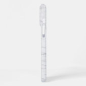 Elegant wit marmer iPhone hoesje (Linkerkant)