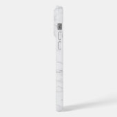 Elegant wit marmer iPhone hoesje (Linkerkant)