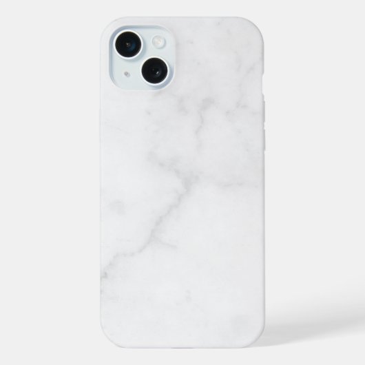 Elegant wit marmer iPhone hoesje (Achterkant)