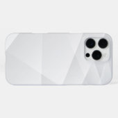Elegant wit marmer iPhone hoesje (Achterkant horizontaal)