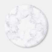 Elegant Wit Marmer Modern Magneet (Voorkant)
