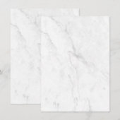 Elegant Wit Marmeren Huisdecor Bedankkaart (Voorkant / Achterkant)