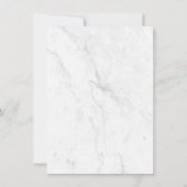 Elegant Wit Marmeren Huisdecor Bedankkaart (Achterkant)