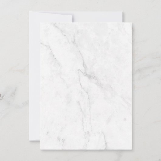 Elegant Wit Marmeren Huisdecor Bedankkaart (Voorkant)